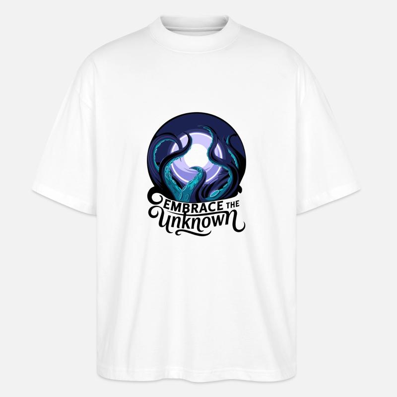 UMARME DAS UNBEKANNTE - Stanley/Stella Oversized Unisex Bio T-Shirt Blaster 2.0 - Weiß