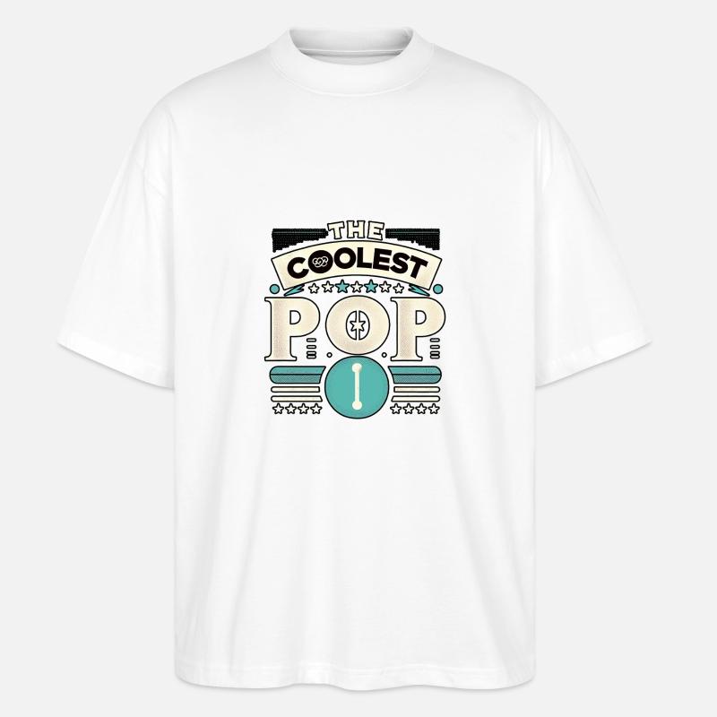 The Coolest Pop 8 - Stanley/Stella Oversized Unisex Bio T-Shirt Blaster 2.0 - Weiß