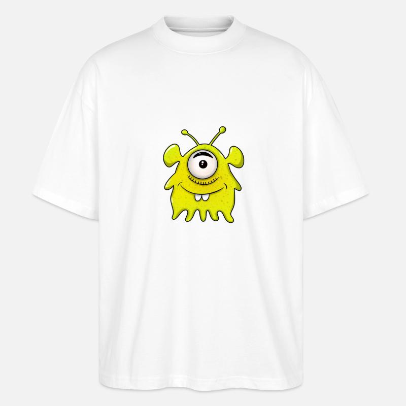 Monstres venus de l’espace - T-shirt bio Blaster 2.0 coupe oversize Stanley/Stella Unisexe - blanc