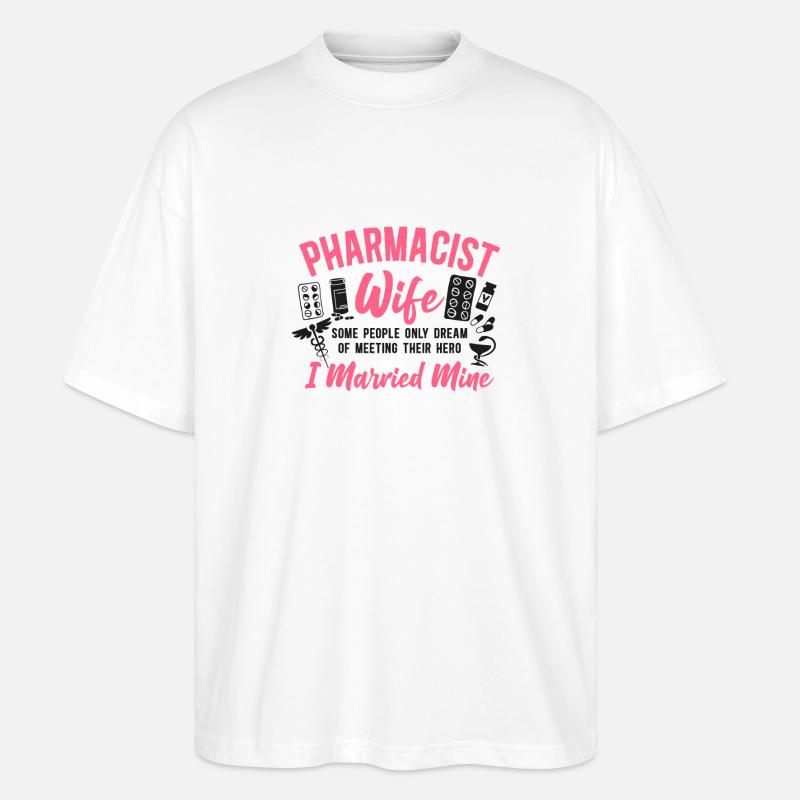 Technicien en pharmacie - T-shirt bio Blaster 2.0 coupe oversize Stanley/Stella Unisexe - blanc