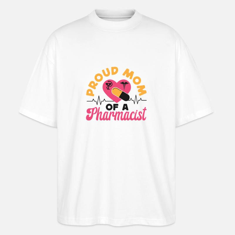 Pharmacy Tech Technician - Stanley/Stella Oversized Unisex Bio T-Shirt Blaster 2.0 - Weiß