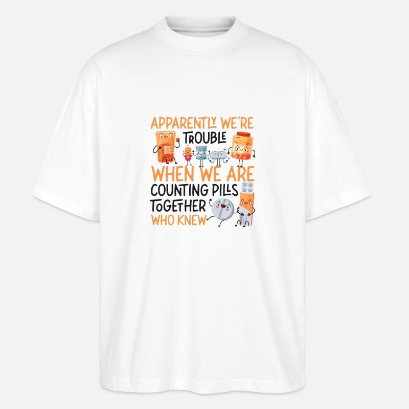 Pharmacy Tech Technician - Stanley/Stella Oversized Unisex Organic T-shirt Blaster 2.0 - white