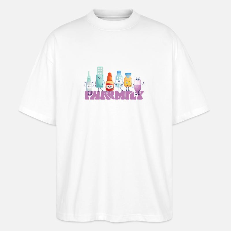 Pharmacy Tech Technician - Stanley/Stella Oversized Unisex Bio T-Shirt Blaster 2.0 - Weiß