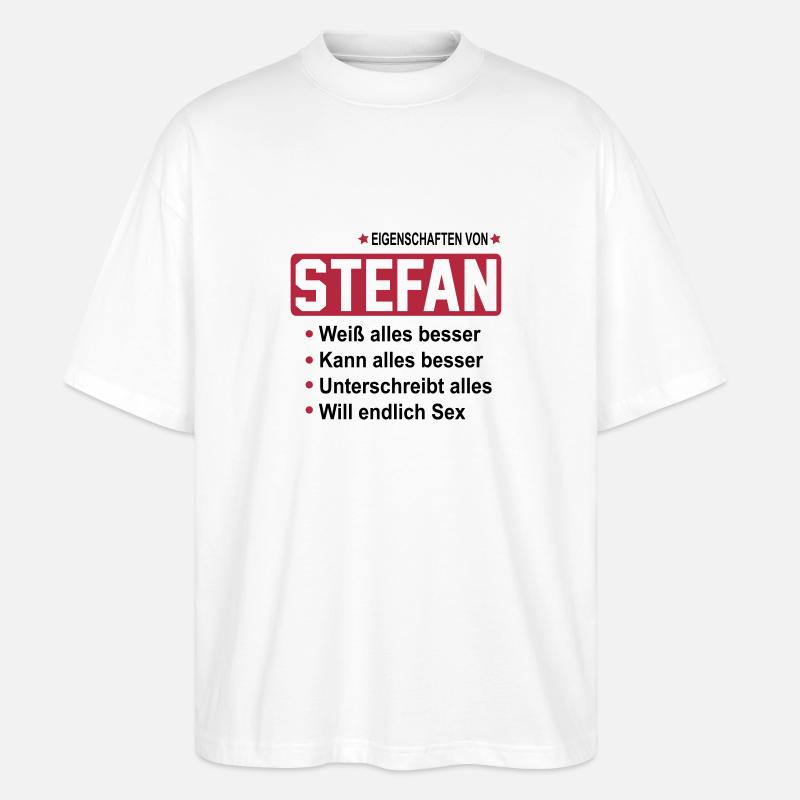 stefan - Stanley/Stella Oversized Unisex Bio T-Shirt Blaster 2.0 - Weiß