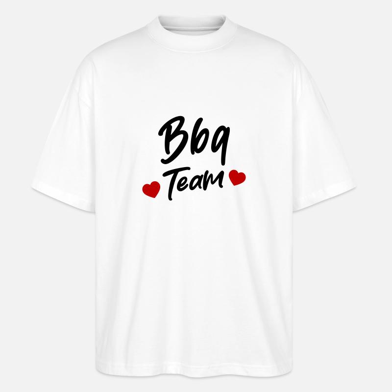 BBQ Grill Team - Stanley/Stella Oversized Unisex Bio T-Shirt Blaster 2.0 - Weiß