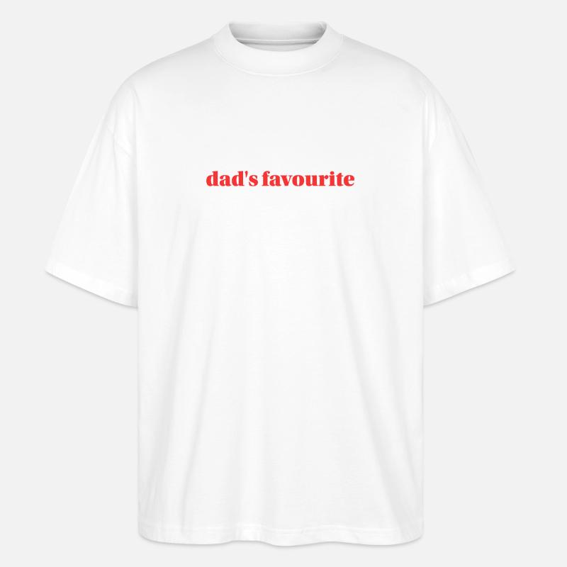 Papas Liebling - Stanley/Stella Oversized Unisex Bio T-Shirt Blaster 2.0 - Weiß