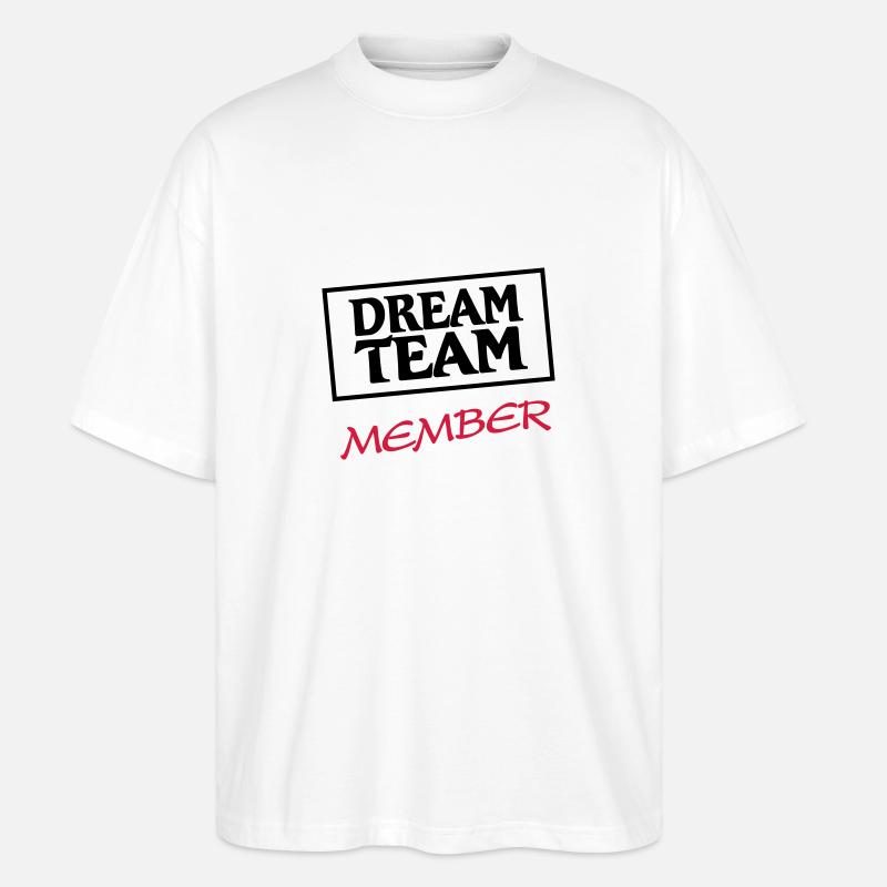 Dream Team Member - T-shirt bio Blaster 2.0 coupe oversize Stanley/Stella Unisexe - blanc