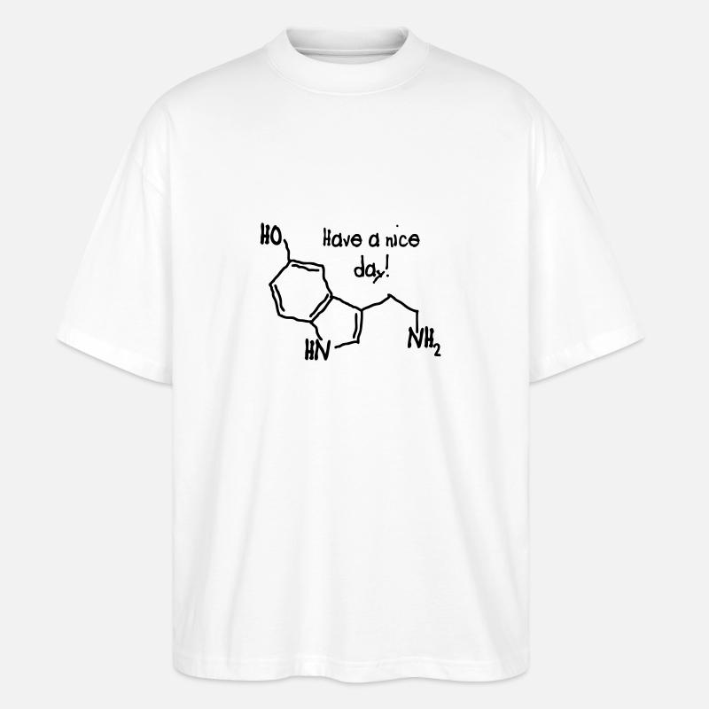 Serotonin - Stanley/Stella Oversized Unisex Bio T-Shirt Blaster 2.0 - Weiß