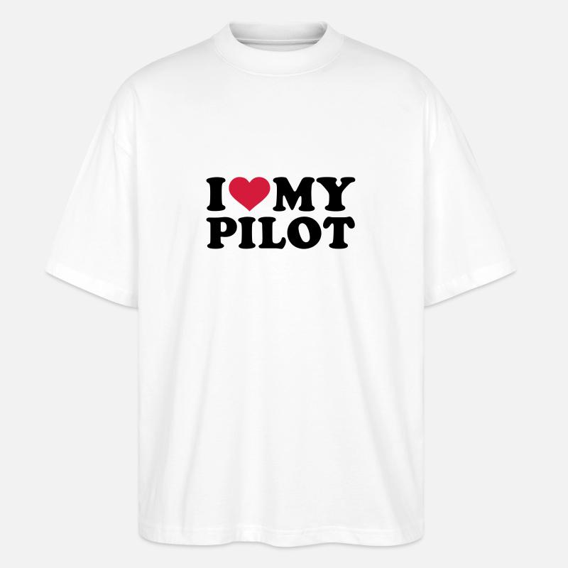 Pilot - Stanley/Stella Oversized Unisex Bio T-Shirt Blaster 2.0 - Weiß