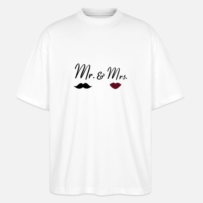 mr_mrs_2 - Stanley/Stella Oversized Unisex Bio T-Shirt Blaster 2.0 - Weiß