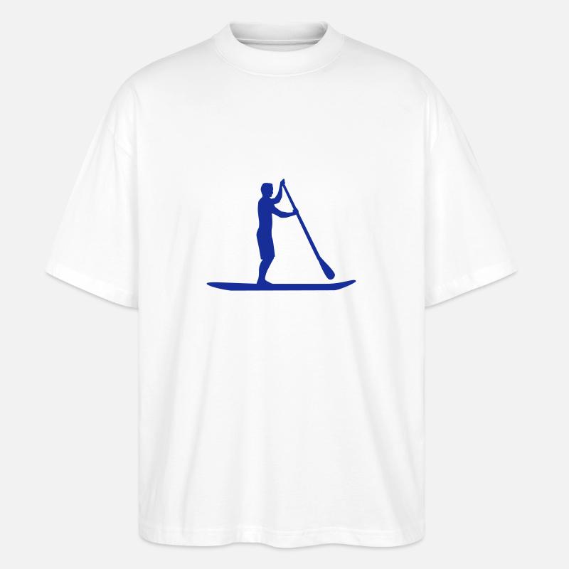 Stand up paddling - Stanley/Stella Oversized Unisex Organic T-shirt Blaster 2.0 - white