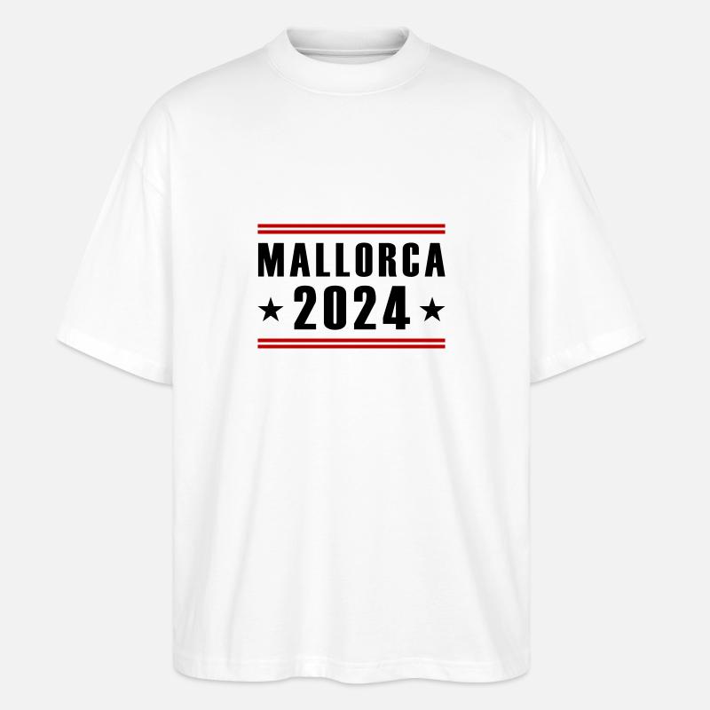 Mallorca 2024 - Stanley/Stella Oversized Unisex Bio T-Shirt Blaster 2.0 - Weiß