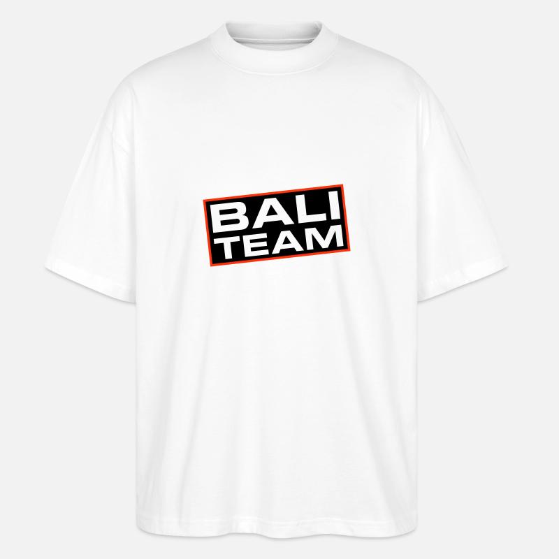 Bali Team - Stanley/Stella Oversized Unisex Bio T-Shirt Blaster 2.0 - Weiß