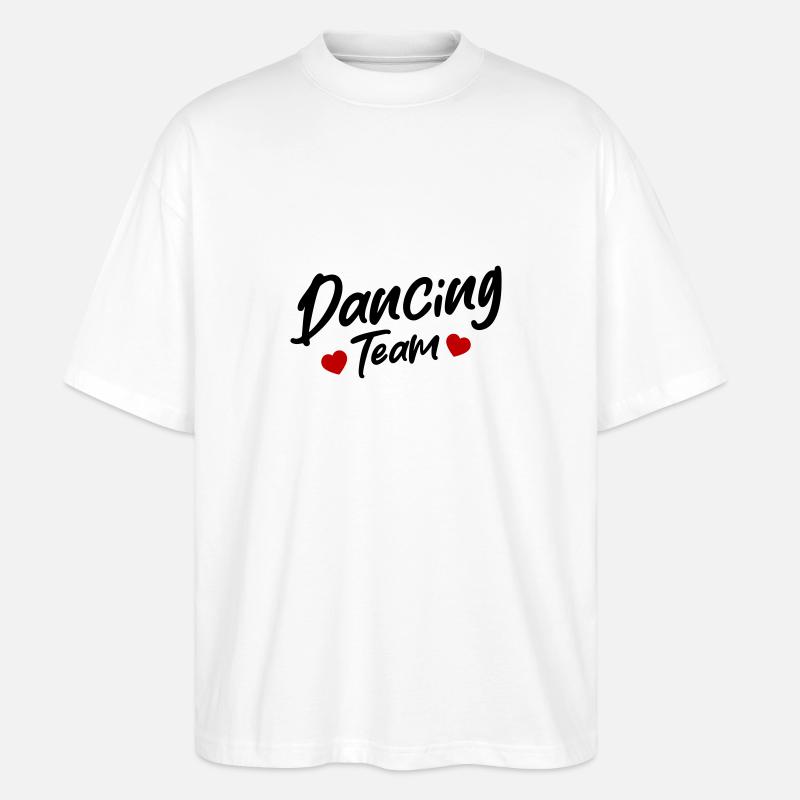 Dancing Team - Stanley/Stella Oversized Unisex Bio T-Shirt Blaster 2.0 - Weiß