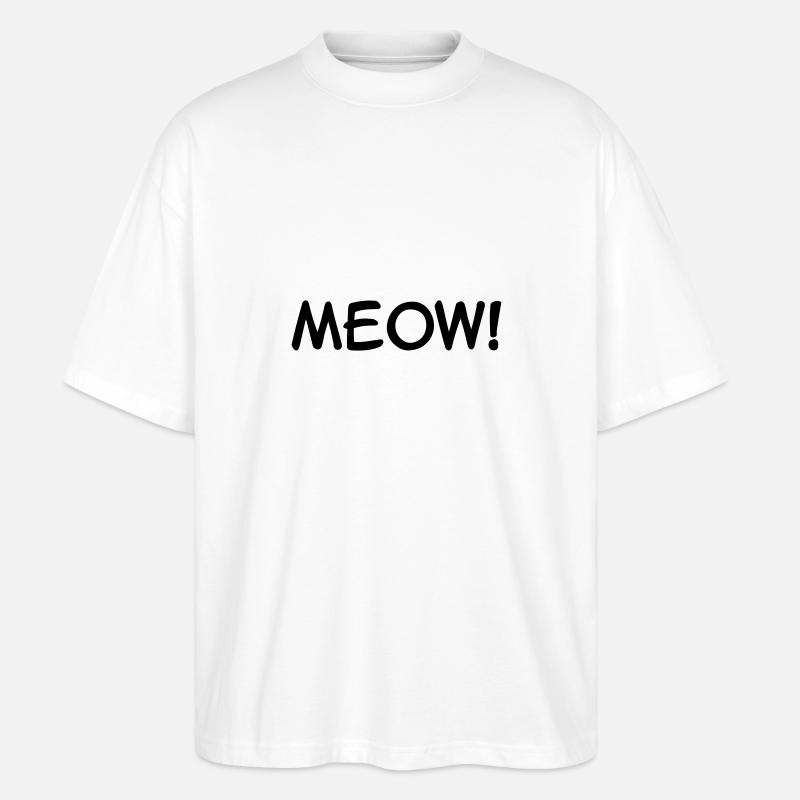 Miau - Stanley/Stella Oversized Unisex Bio T-Shirt Blaster 2.0 - Weiß