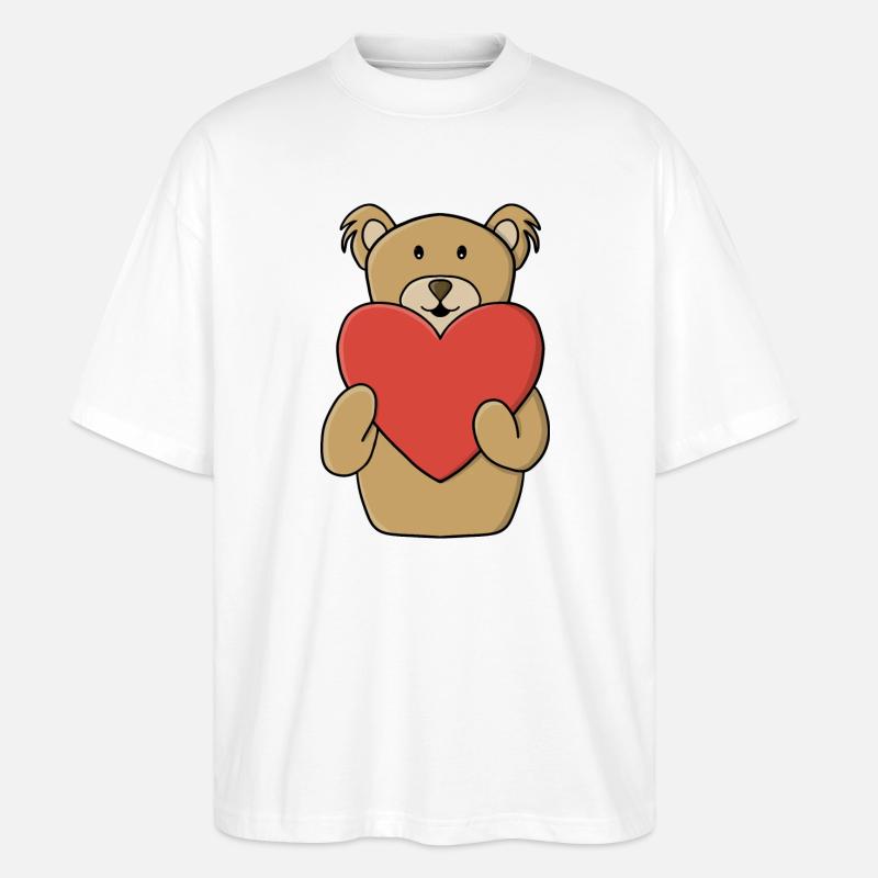 Ich liebe dich - Stanley/Stella Oversized Unisex Bio T-Shirt Blaster 2.0 - Weiß