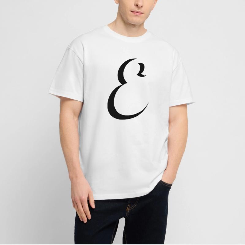 Letter E, Name, der Buchstabe E Stanley/Stella Oversized Unisex Bio T-Shirt Blaster 2.0