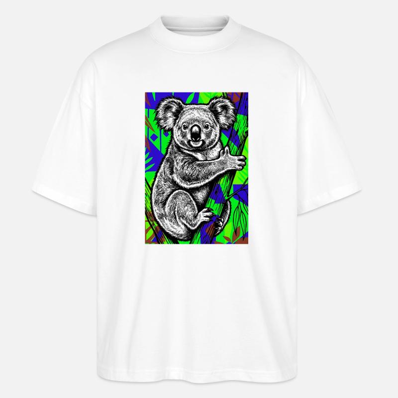 Koala - T-shirt bio Blaster 2.0 coupe oversize Stanley/Stella Unisexe - blanc