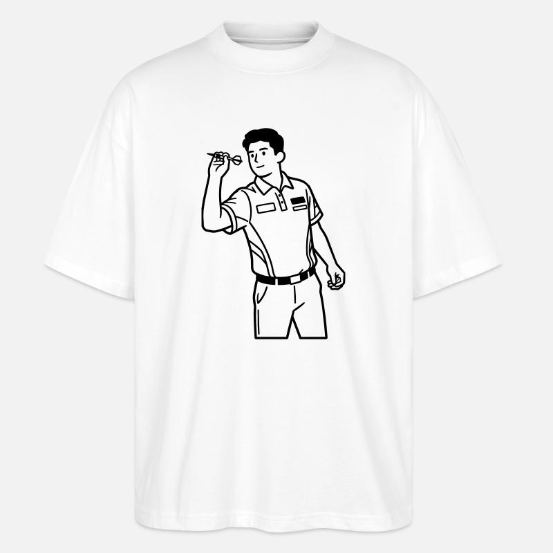 Fléchettes - T-shirt bio Blaster 2.0 coupe oversize Stanley/Stella Unisexe - blanc