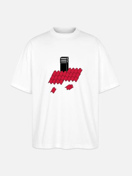 voûte_ cheminée_c1 - T-shirt bio Blaster 2.0 coupe oversize Stanley/Stella Unisexe - blanc