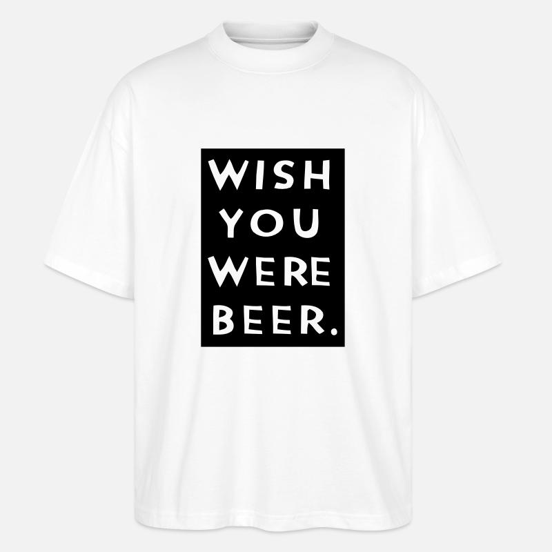 Bier - Stanley/Stella Oversized Unisex Bio T-Shirt Blaster 2.0 - Weiß