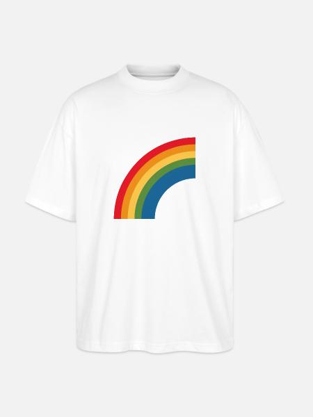 rainbow lbgt - Stanley/Stella Oversized Unisex Bio T-Shirt Blaster 2.0 - Weiß