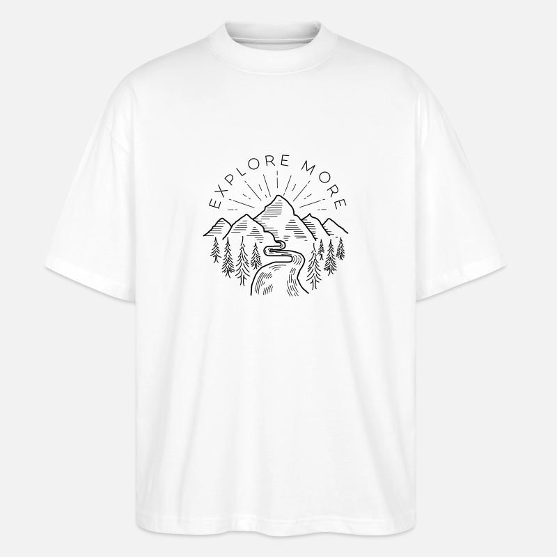 Explore more - Stanley/Stella Oversized Unisex Bio T-Shirt Blaster 2.0 - Weiß