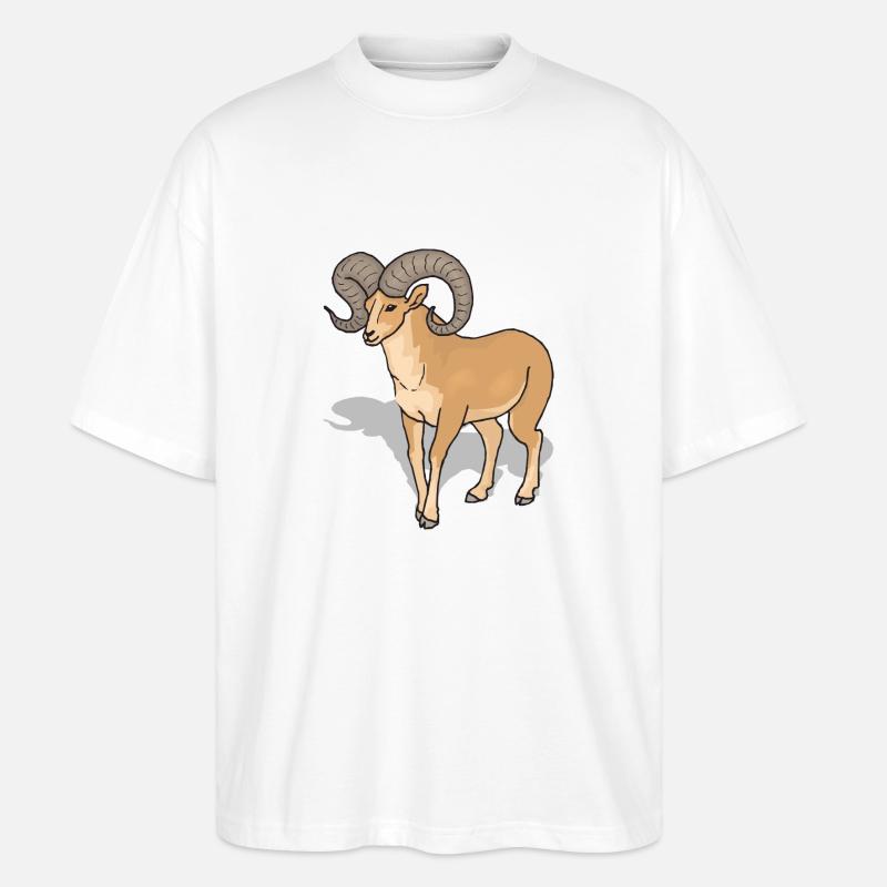 sheep162 - Stanley/Stella Oversized Unisex Bio T-Shirt Blaster 2.0 - Weiß