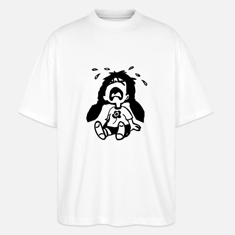 heulsuse - Stanley/Stella Oversized Unisex Bio T-Shirt Blaster 2.0 - Weiß