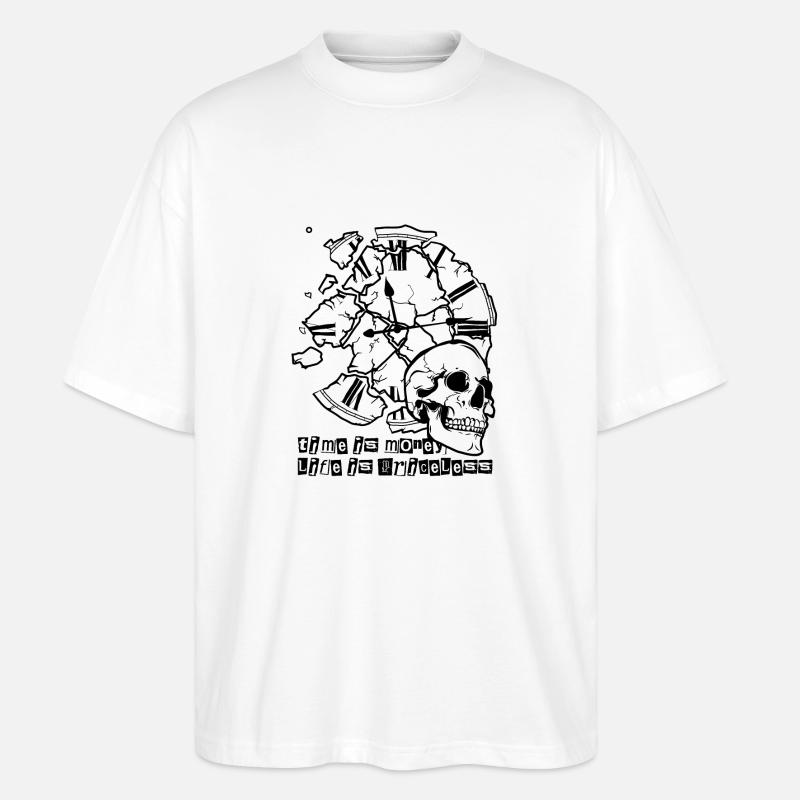 Zeit // Leben // Illustration - Stanley/Stella Oversized Unisex Bio T-Shirt Blaster 2.0 - Weiß