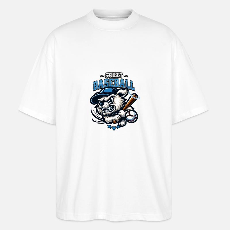 Street Baseball - Stanley/Stella Oversized Unisex Bio T-Shirt Blaster 2.0 - Weiß