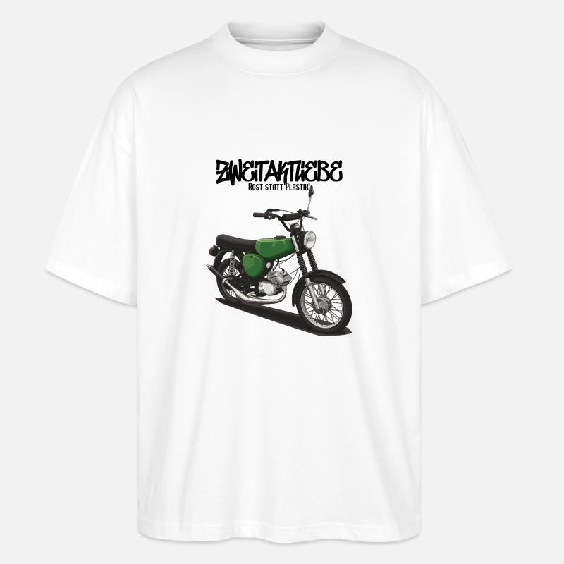S51 (vert billard) // Illustration - T-shirt bio Blaster 2.0 coupe oversize Stanley/Stella Unisexe - blanc