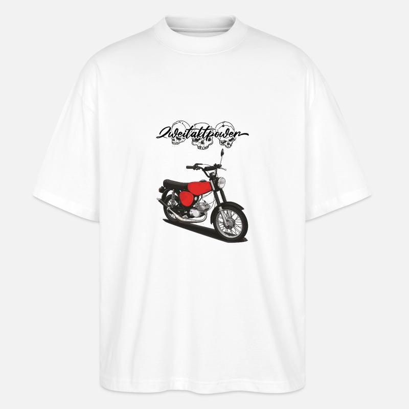 S51 (rot) // Illustration - Stanley/Stella Oversized Unisex Bio T-Shirt Blaster 2.0 - Weiß