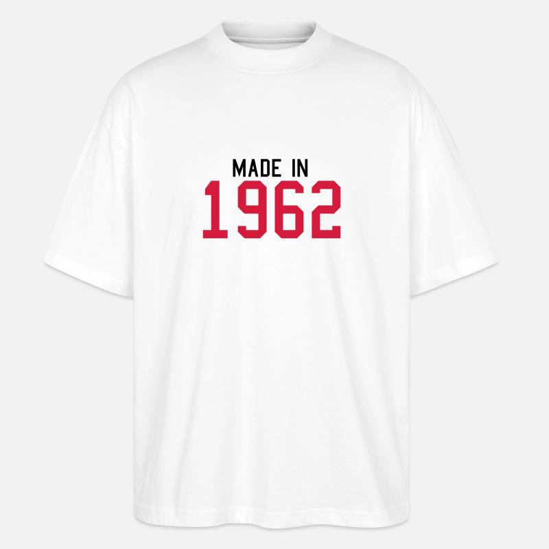 1962 - Stanley/Stella Oversized Unisex Bio T-Shirt Blaster 2.0 - Weiß