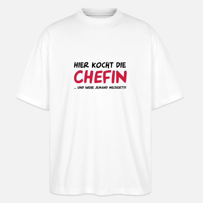 Chefkoch - Stanley/Stella Oversized Unisex Bio T-Shirt Blaster 2.0 - Weiß