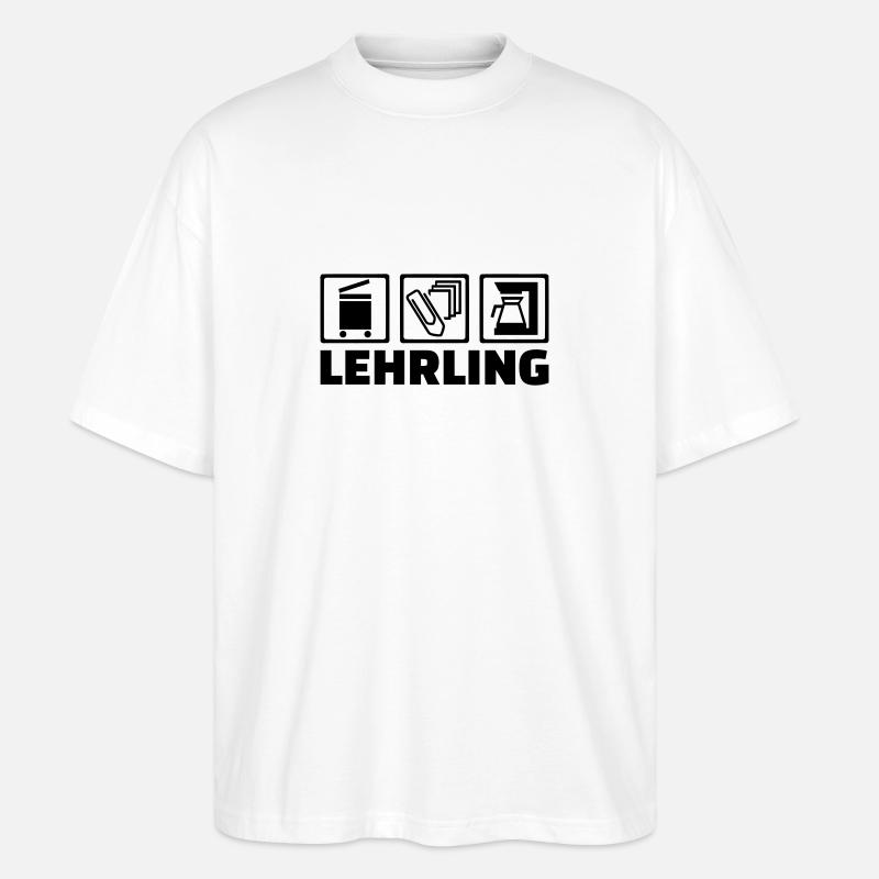 Lehrling - Stanley/Stella Oversized Unisex Bio T-Shirt Blaster 2.0 - Weiß