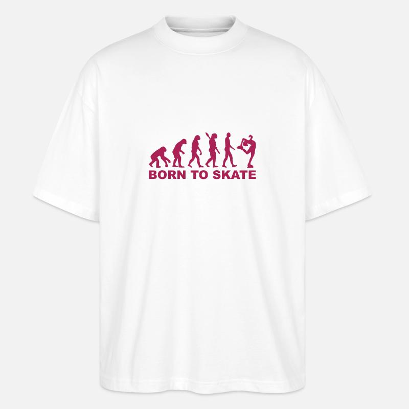 Evolution Figure skating - Stanley/Stella Oversized Unisex Organic T-shirt Blaster 2.0 - white