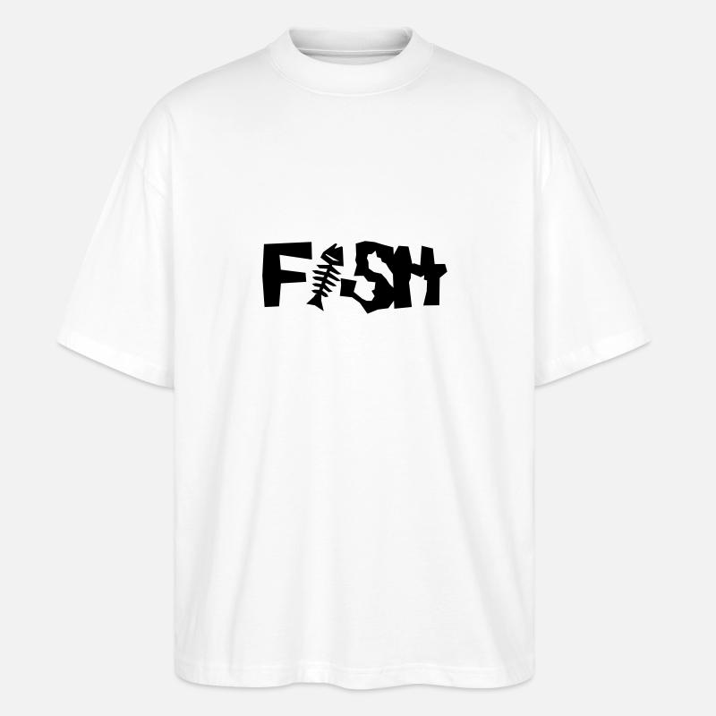 fisch - Stanley/Stella Oversized Unisex Bio T-Shirt Blaster 2.0 - Weiß