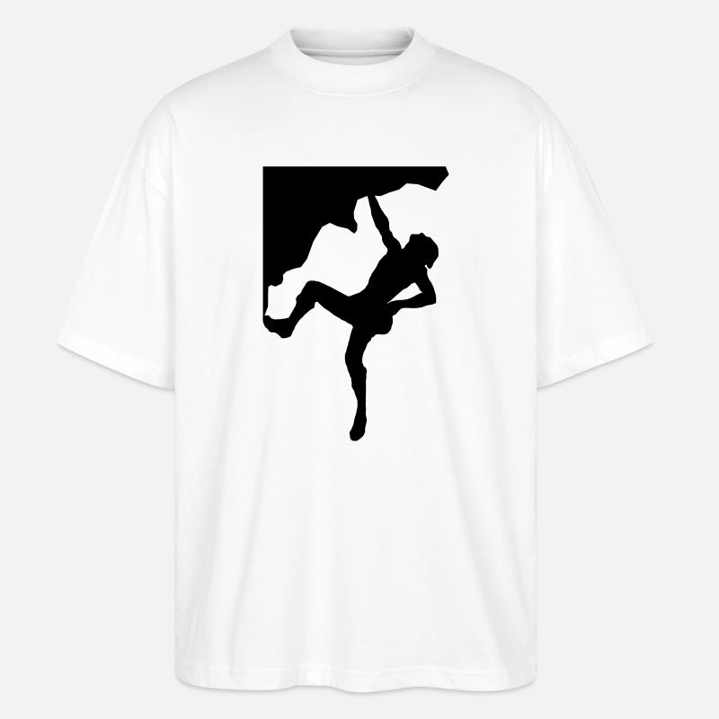 Kletterer Übergang - Stanley/Stella Oversized Unisex Bio T-Shirt Blaster 2.0 - Weiß