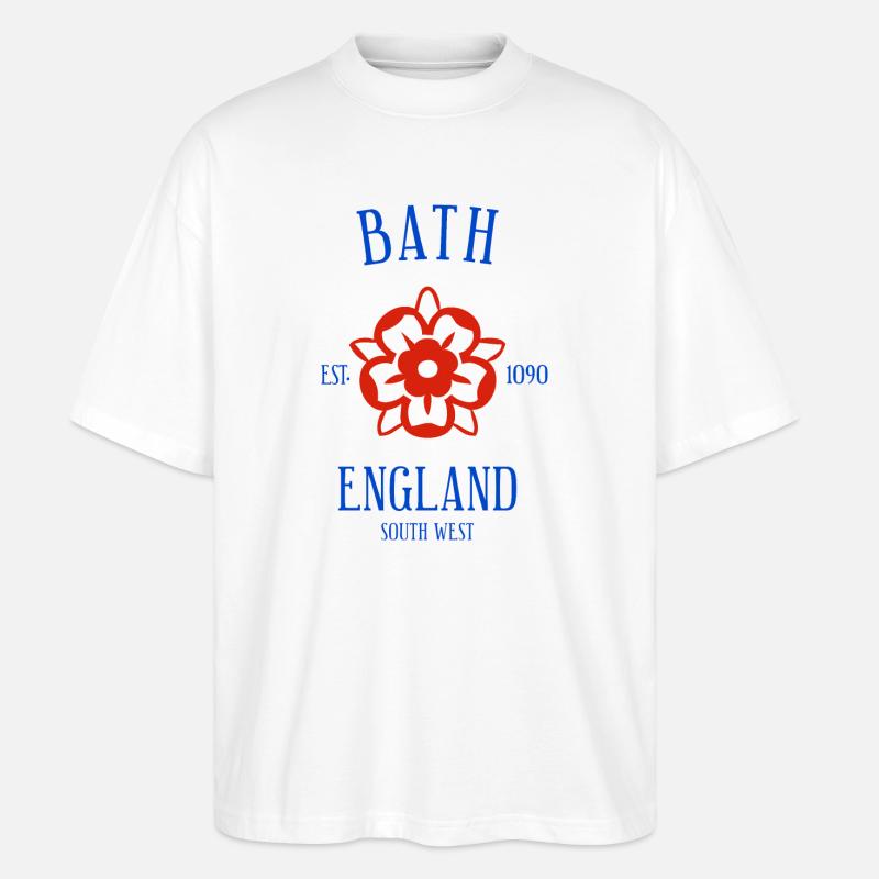 BATH England - Stanley/Stella Oversized Unisex Bio T-Shirt Blaster 2.0 - Weiß