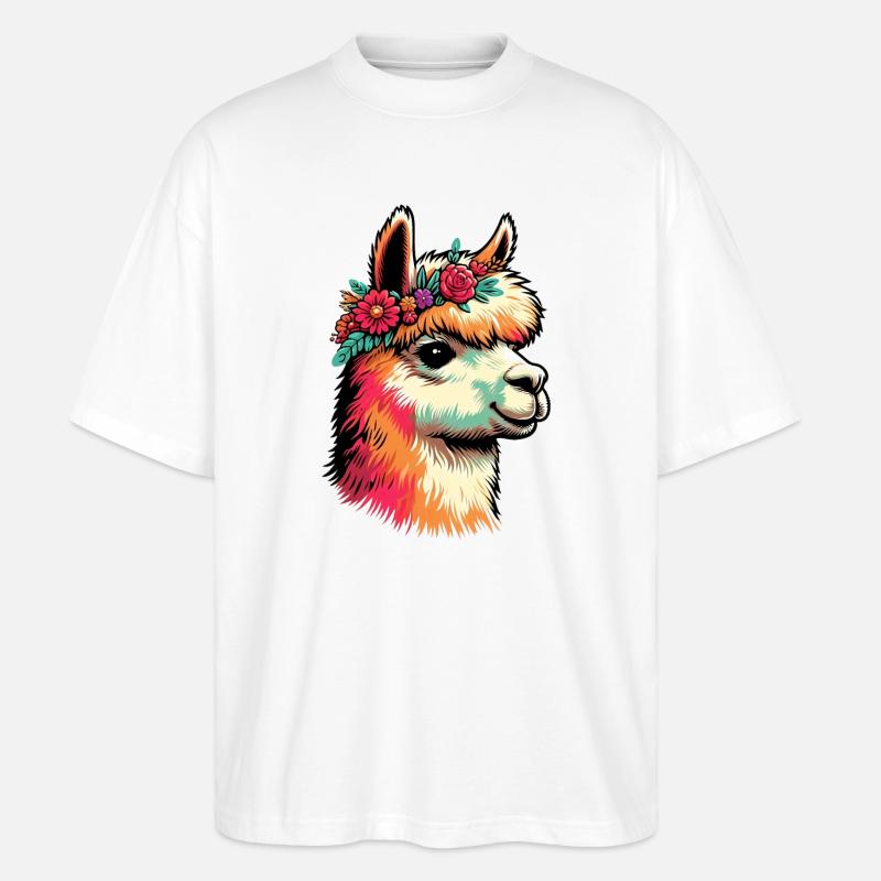 Alpaka - Stanley/Stella Oversized Unisex Bio T-Shirt Blaster 2.0 - Weiß