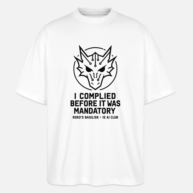 Roko's Basilisk - Stanley/Stella Oversized Unisex Bio T-Shirt Blaster 2.0 - Weiß