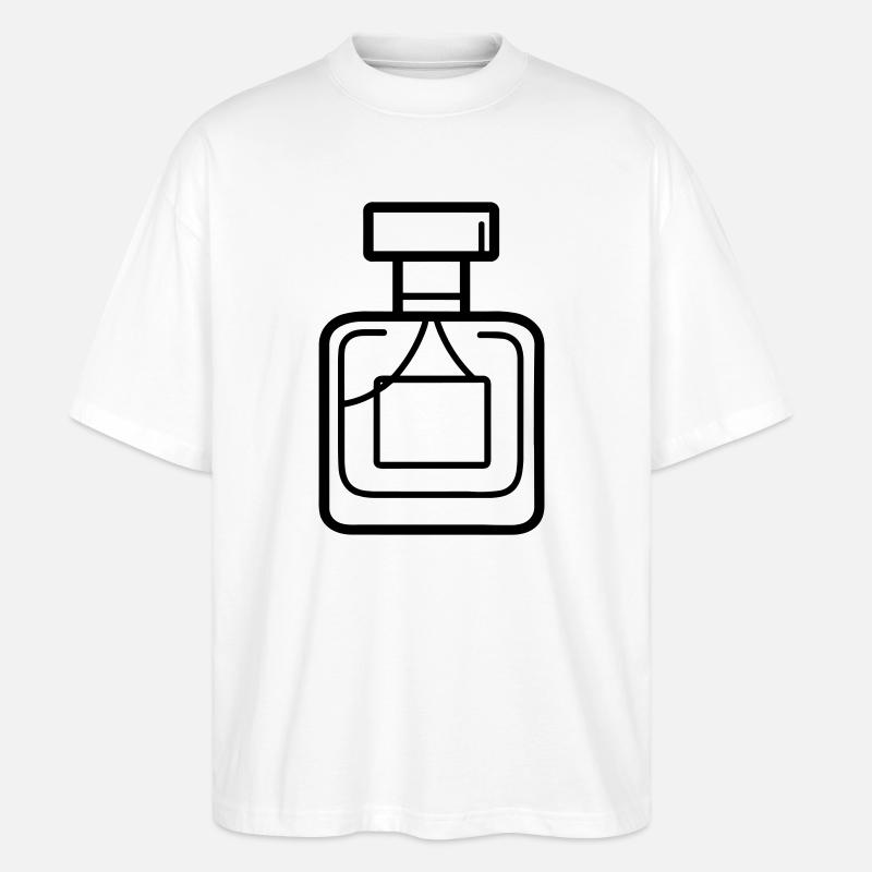 Parfümflasche - Stanley/Stella Oversized Unisex Bio T-Shirt Blaster 2.0 - Weiß