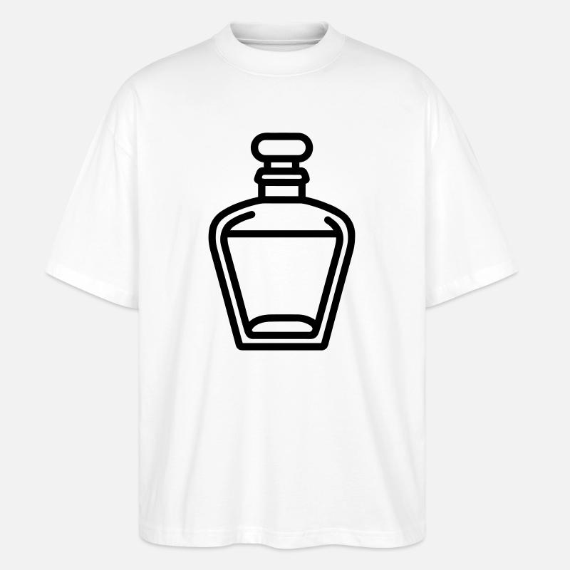 Parfümflasche - Stanley/Stella Oversized Unisex Bio T-Shirt Blaster 2.0 - Weiß