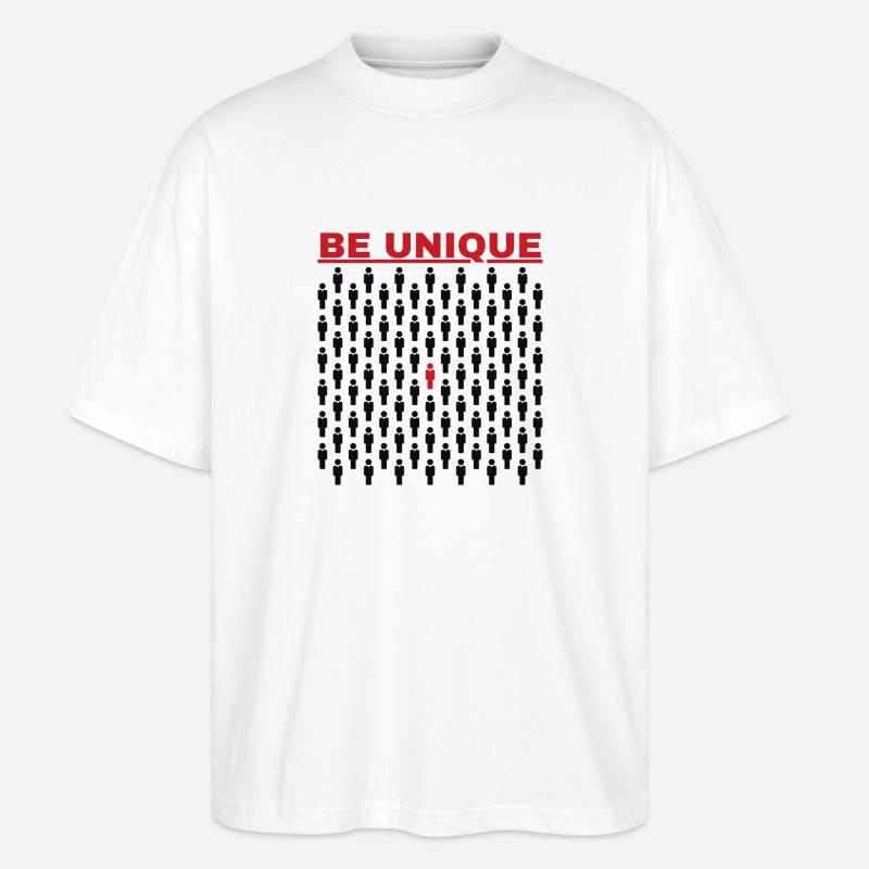 Sei einzigartig - Stanley/Stella Oversized Unisex Bio T-Shirt Blaster 2.0 - Weiß