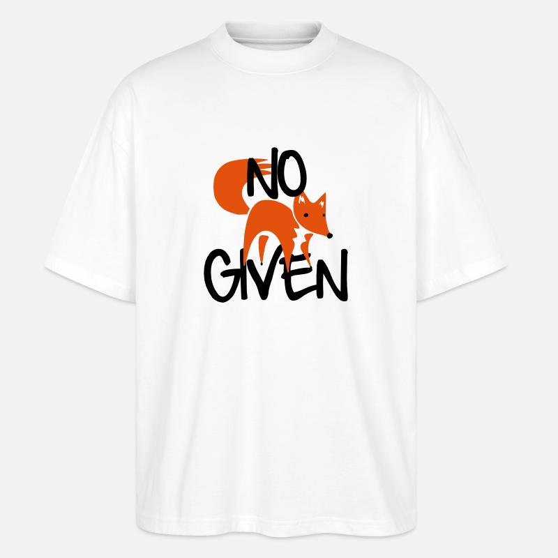 No Fox Given - Stanley/Stella Oversized Unisex Organic T-shirt Blaster 2.0 - white