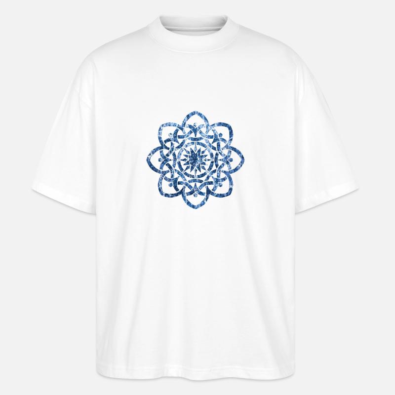 celtic knot 19 e 206 - Stanley/Stella Oversized Unisex Organic T-shirt Blaster 2.0 - white