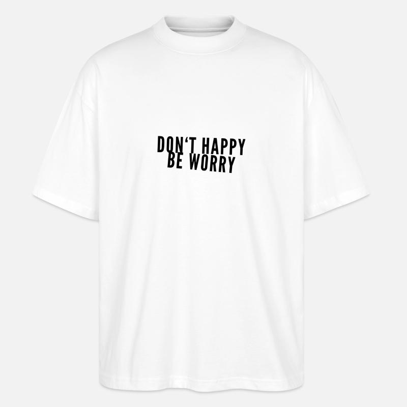 ich bin gerne traurig - Stanley/Stella Oversized Unisex Bio T-Shirt Blaster 2.0 - Weiß