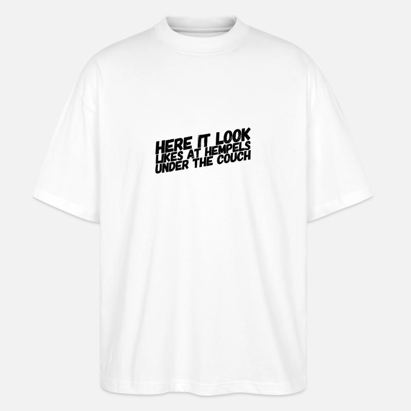 so ein Saustall - Stanley/Stella Oversized Unisex Bio T-Shirt Blaster 2.0 - Weiß