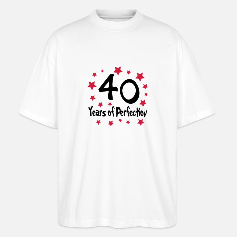 perfection_40 - Stanley/Stella Oversized Unisex Bio T-Shirt Blaster 2.0 - Weiß